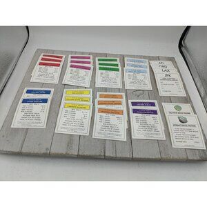 Monopoly Electronic Banking 2007 Replacement Property Cards Complete